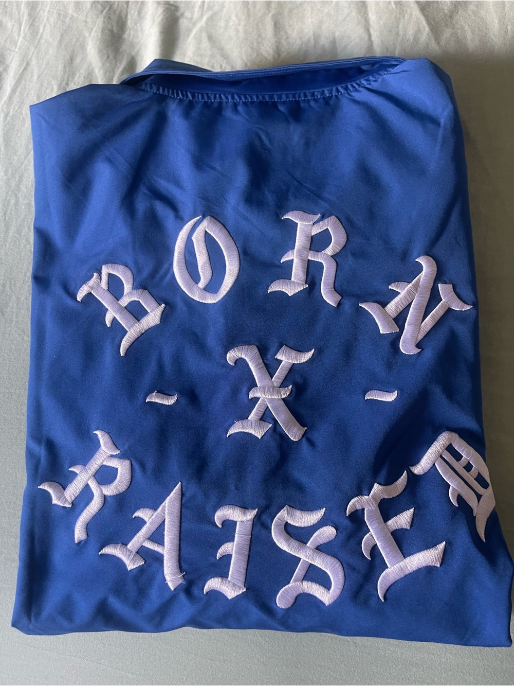 BORN X RAISED Royal Blue Windbreaker